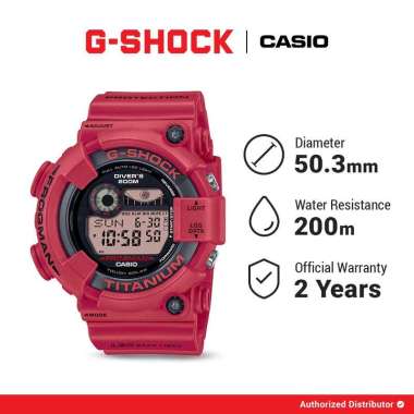 G-Shock Jam Tangan Pria GW-8230NT-4DR Frogman Original Digital Red