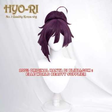 READY STOCK - WIG YUZURIHA WIG COSPLAY ANIME HELL'S PARADISE : JIGOKURAKU WIG WANITA LURUS PONI DEPA