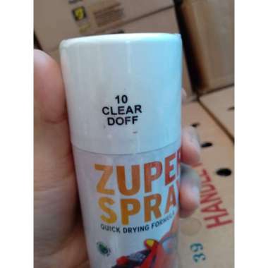 Zuper Spray Paint Pilok Pilox Cat Semprot Warna Glossy Metallic Doff Hitam Putih Clear Silver Merah 