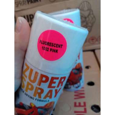 Zuper Spray Paint Pilok Pilox Cat Semprot Warna Glossy Metallic Doff Hitam Putih Clear Silver Merah 