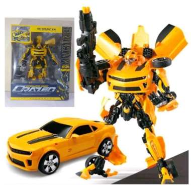 Mainan Robot Mobil Transformers - Robotan Sedan Bumblebee Anak Laki Mainan Robot Transformer Deforma