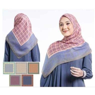 Elzatta Kerudung Motif Kaila Firuza Dustypink