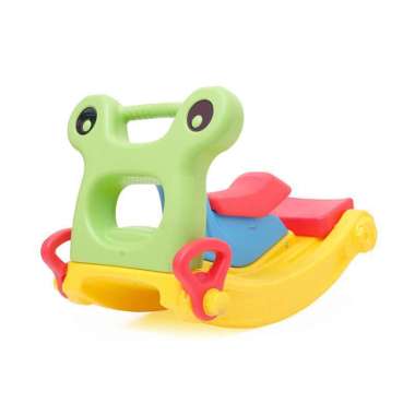 Labeille KC 502 2in1 Froggy Perosotan Kuda Kudaan Jungkat Jungkit Kuning