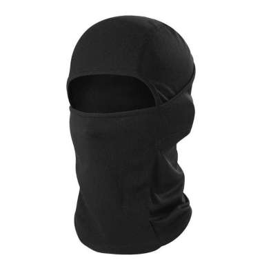 Masker Motor Balaclava Full Face Hitam Polos - Masker Full Face Masker Full Face