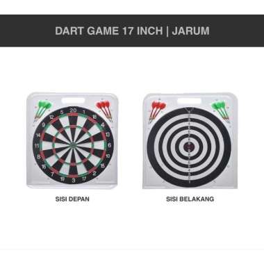 Dart Game Besar 17inch - Dart Board Game Pro Panahan Dinding - Papan Panahan Dart Game Dart Game