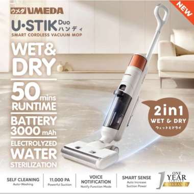 Umeda Ustik Duo Smart Cordless Vacuum Cleaner Mop / Wet and Dry Stick