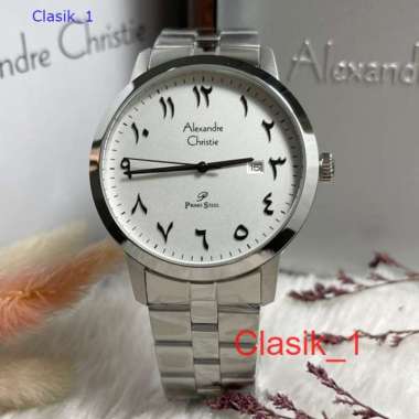 Original 100%!! Alexandre Christie Pria AC 1024 AC1024 Rantai Garansi Resmi - Silver Garansi Resmi 1