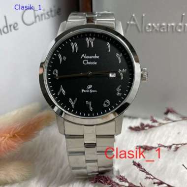 Original 100%!! Alexandre Christie Pria AC 1024 AC1024 Rantai Garansi Resmi - Silver Garansi Resmi 1