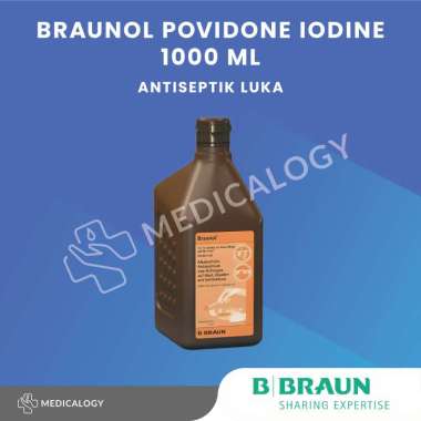 Braunol Povidone Iodine 1000 ml Antiseptik Luka