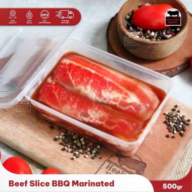 Beef Slice BBQ Marinated Daging Slice Marinasi rasa BBQ 500gr