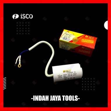 ISCO Kapasitor BULAT 6 8 10 12 uf - 450 V Pompa Air Capasitor 6 uf