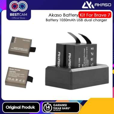 Terlaris Akaso Battery Kit For V50X Brave 7 Le 7 Baterai Camera New For Brave 7