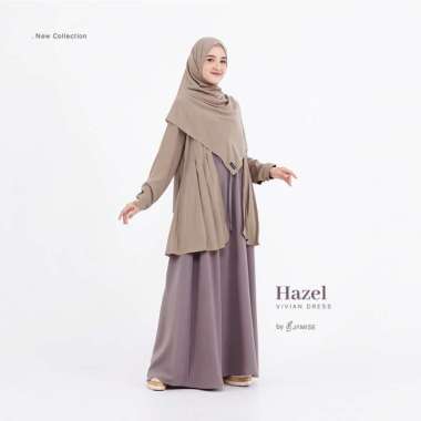 ZS Jamise | Vivian Dress - Gamis Kombinasi Outer XS Hazel
