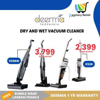 DEERMA Dry and Wet Vacuum Cleaner Alat Pembersih Hemat Listrik VX96W