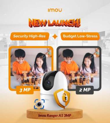 IMOU RANGER A1 3MP 2K WiFi Kamera CCTV IP Camera 1296P Dome 360 Degrees PAKET MEMORY 32GB