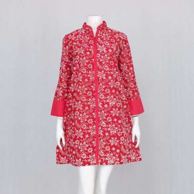 LANGITJUA BATIK SOLO - SYAILINDRI TUNIK BATIK CAP GARUTAN MODEL ISYANA BUSUI FRIENDLY S Merah