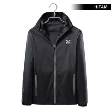 VERISH Reflective Windbreaker V3 Running Jacket anti UV M Hitam