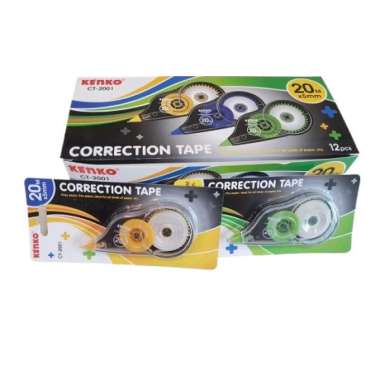 (PACK) Penghapus Pulpen / Correction Pen Tape Pita - Kenko CT-2001 MURAH