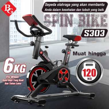 Sepeda Statis Spin Bike Model S- S303-Putih