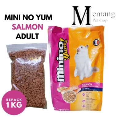 Minino Yum Salmon 1Kg Kiloan - Makanan Kucing Cat Food