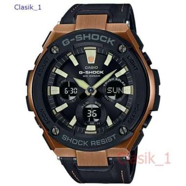 Original 100%!! Casio G-Shock GST-S120L-1ADR Jam Tangan Pria Leather