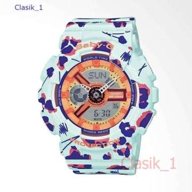 Original 100%!! Casio BABY-G BA-110FL-3ADR - Jam Tangan Wanita - Hijau