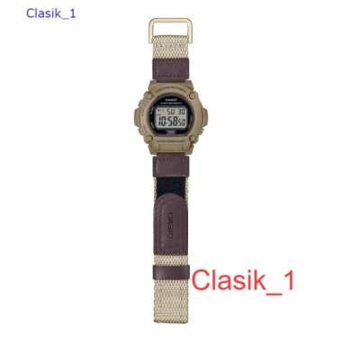 Casio W-219HB-5AVDF Jam Tangan Pria Kanvas W219H