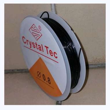 Karet Kenur 0.8 mm HITAM BLACK Tali Karet Korea Kenur Korea