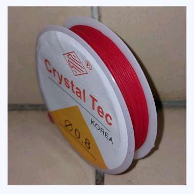 Karet Kenur 0.8 mm MERAH Tali Karet Korea Kenur Korea