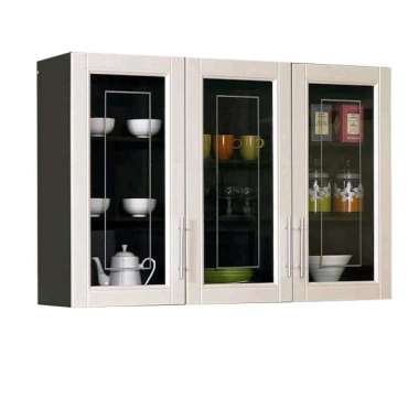 KITCHEN SET ATAS MINIMALIS KITCHEN SET 3 PINTU KACA RAK KTT MUTIARA