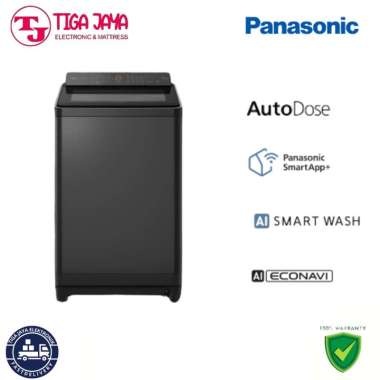 Panasonic NA-FD135Z3BS Mesin Cuci Top Load 13,5 Kg Inverter