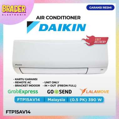 AC Daikin Split Type FTP15AV14 1/2 PK (Malaysia) - Putih UNIT ONLY