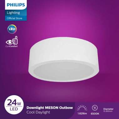 Lampu Philips Downlight Meson Bulat Outbow 59474 D200 24W Putih