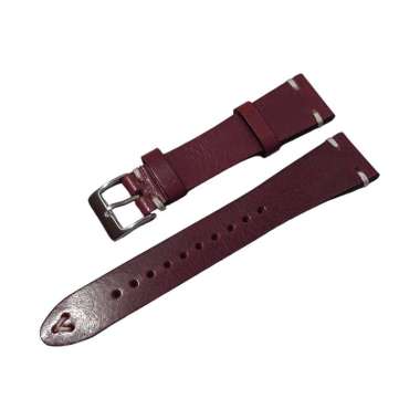Tali / Strap Jam Tangan Martini C187009-20X16-V2 20mm Maroon Leather - Silver Buckle