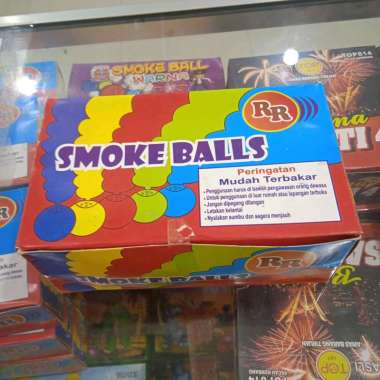 Kembang Api Bola Asap Warna Warni