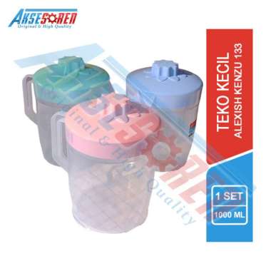 Aksesoren Teko Kenzu Alexish [133 / 1000 Ml] / Eskan Mini Plastik / Ketel Transparant / Wadah Air 1L