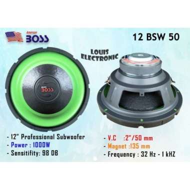American Boss 12 BSW 50 Car Subwoofer 12 Inch