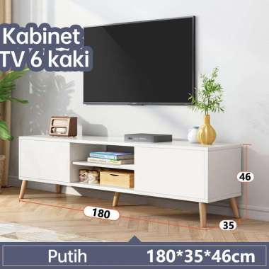 RM Tv Meja Tv minimalis Modern Murah Lemari Tv Putih180cm
