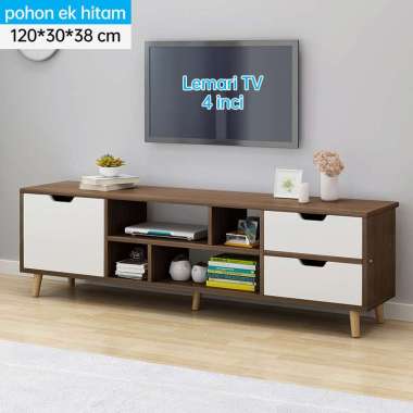 RM Tv Meja Tv minimalis Modern Murah Lemari Tv Hitam120cm