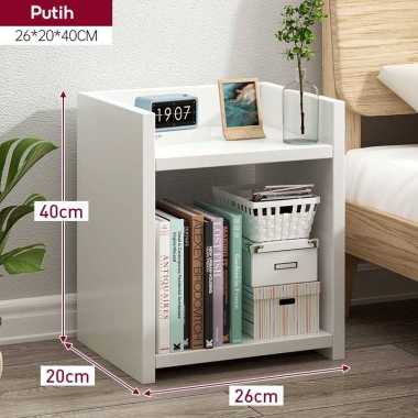 RM Meja Nakas Nakas Minimalis Meja Nakas Kamar Putih/26cm