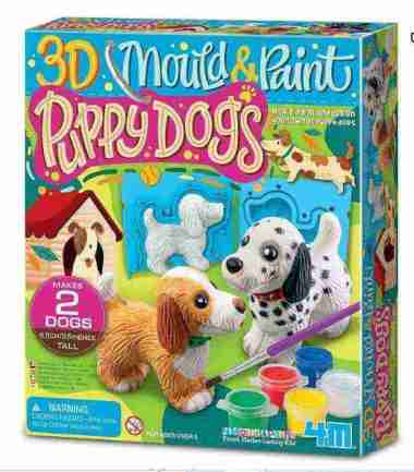 4M MOULD & PAINT PUPPY DOGS