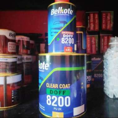 Vernish Pernis Belkote Clear Coat Doff 1 Liter Set