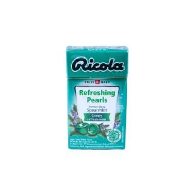 RICOLA REFRESHING PEARLS PERMEN RASA SPEARMINT 25 GR