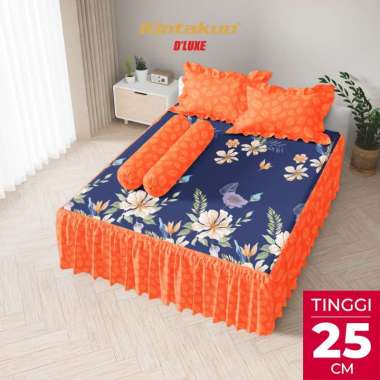 Kintakun DLUXE Sprei Set Rumbai Tinggi 25cm 180x200 King Aesthetic B2 Multivarian Almira