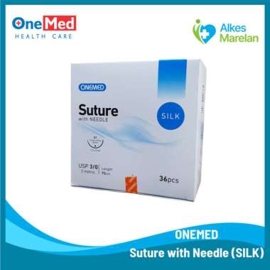 ONEMED - Silk Braided 3/0 isi 36 pcs/ Suture with Needle 3/0