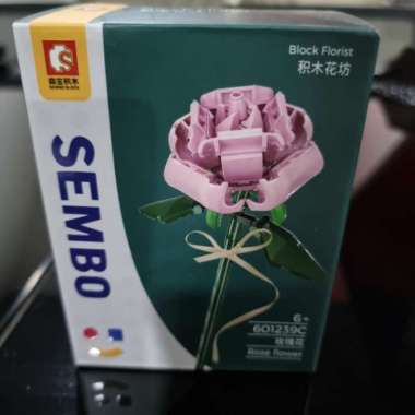 Sembo Block Flst Rose Flower Bunga Mawar Pink Multivariasi Multicolor
