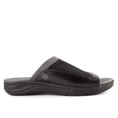 HUSH PUPPIES SANDAL PRIA ORIGINAL SENDAL SLIDE CASUAL BRANDED ASLI ORI HITAM BLACK HM55