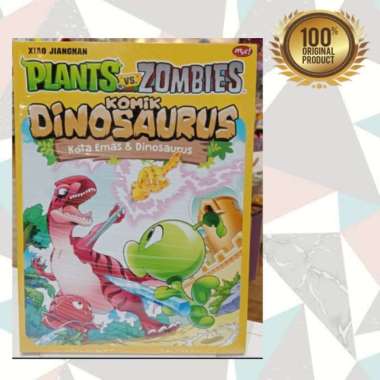 Buku Plants Vs Zombies - Komik Dinosaurus Kota Emas & Dinosaurus Multivariasi Multicolor