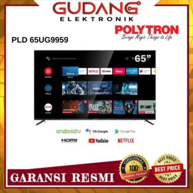 LED TV 65 INCH PLD 65UG9959 UHD SMART ANDROID POLYTRON 65UG9959 -