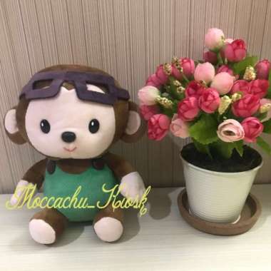 Boneka Monyet lucu Miniso Life / cute monkey doll Miniso Life Kecil